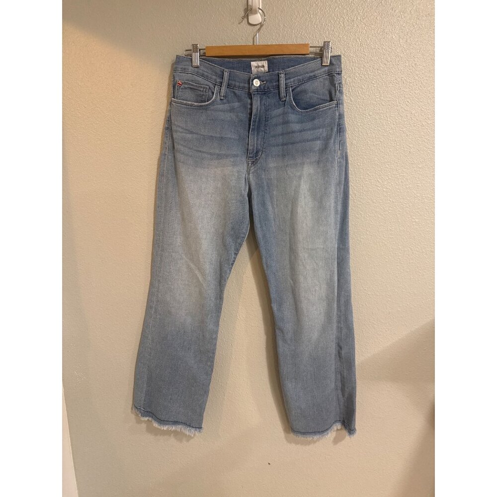 Hudson Women's Blair High-Waist Straight-Leg Jeans Light Wash Size 31